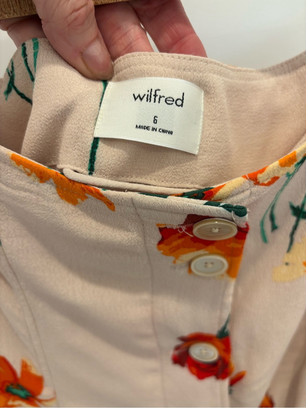 WILFRED | button front midi skirt - Picture 3 of 5